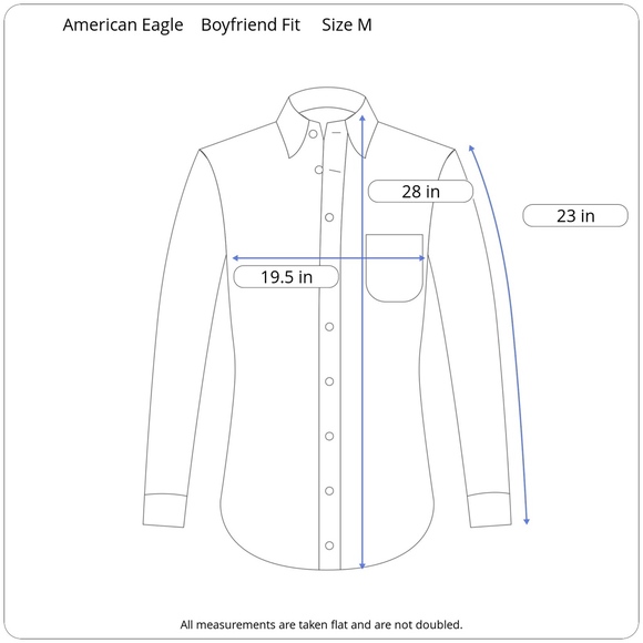 [American Eagle] Green Plaid Boyfriend Shirt - Picture 7 of 7